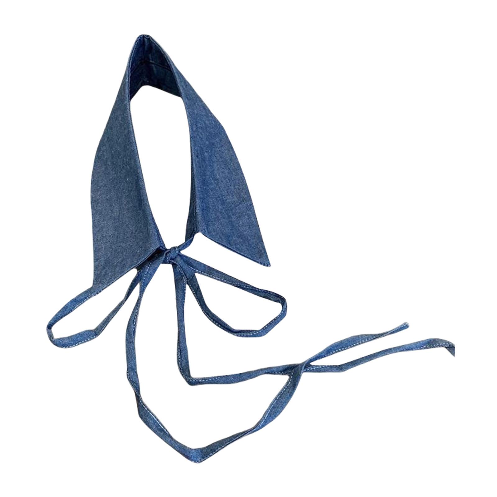 

Женский съемный воротник, нарядный воротник, дышащий, стильный джинсовый воротник, аксессуар для курток синий