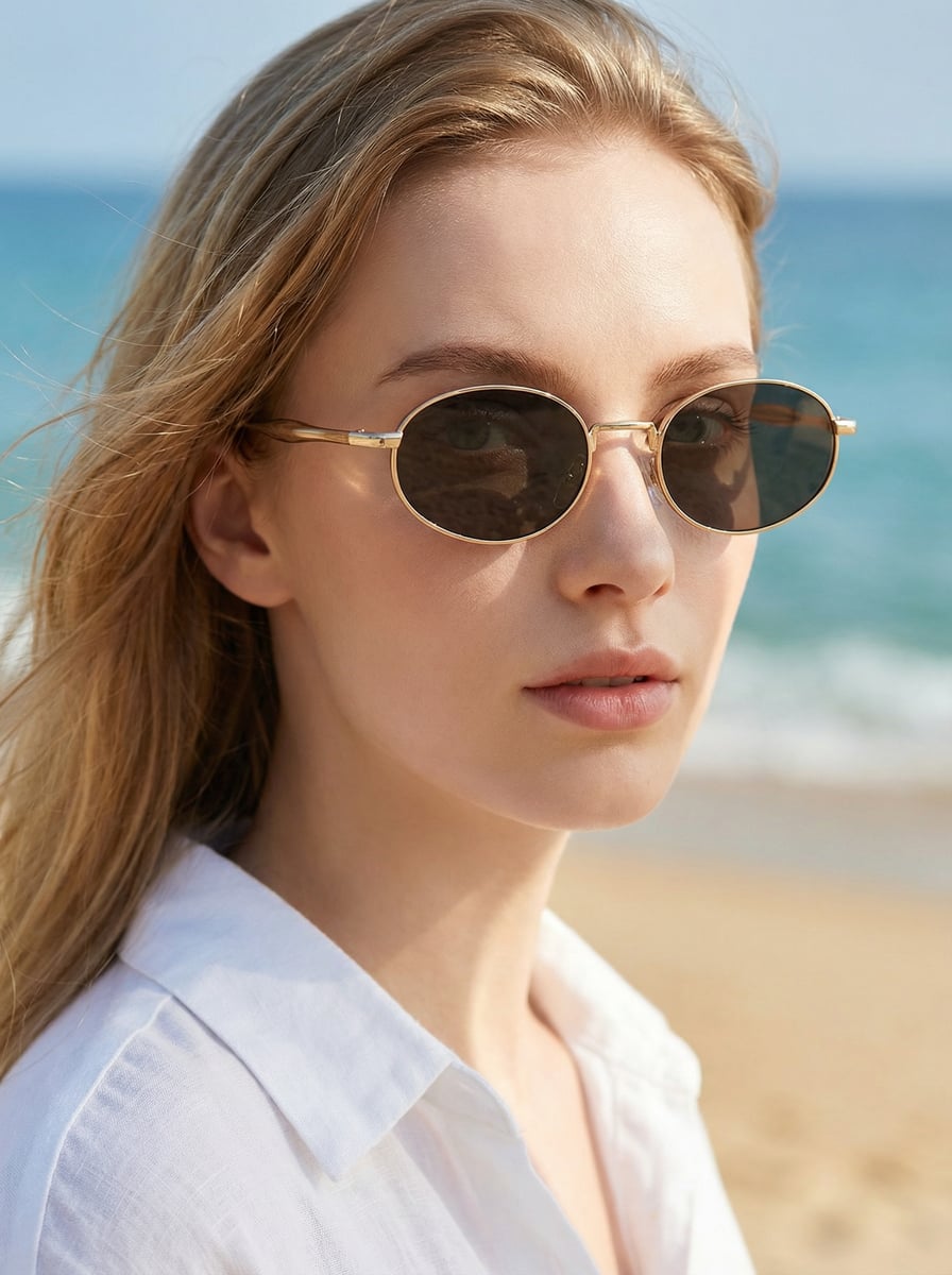 

Women s metal full-frame oval glasses, sexy, casual, and fashionable, suitable for daily commuting, outfit photo shoots, outdoor чёрный