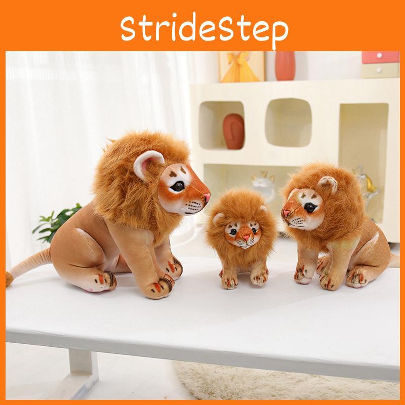 Adorable Plush Lion Stuffed Animal Toy Realistic Home Decor Gift For Kids
