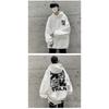 Men's Oversized Graphic Hoodie Hip Hop Style Long Sleeve Pullover Sweatshirt