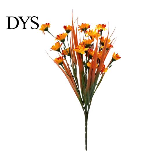Lifelike Plastic Greenery Vines Autumn Artificial Flowers Bouquet, Realistic Floral Arrangement with Layered Quirky Fun Decor for Living Room