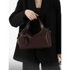 Soft Leather Retro Boston Bag, New Fashionable and Versatile High-end Handbag, Simple and Casual Shoulder Bag