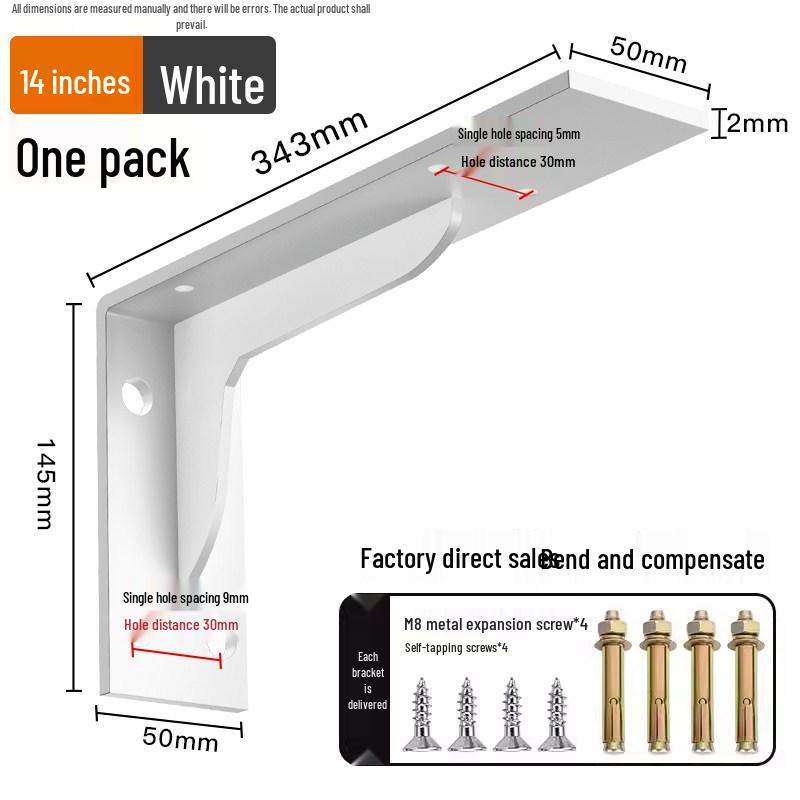 Heavy Duty Stainless Steel Right Angle Wall Shelf Bracket