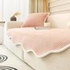 Nordic Solid Color Sofa Cover for Living Room Non-Slip Thick Plush Couch Cushion Mat Corner Sofa Cover Sofas Towel Home Decor