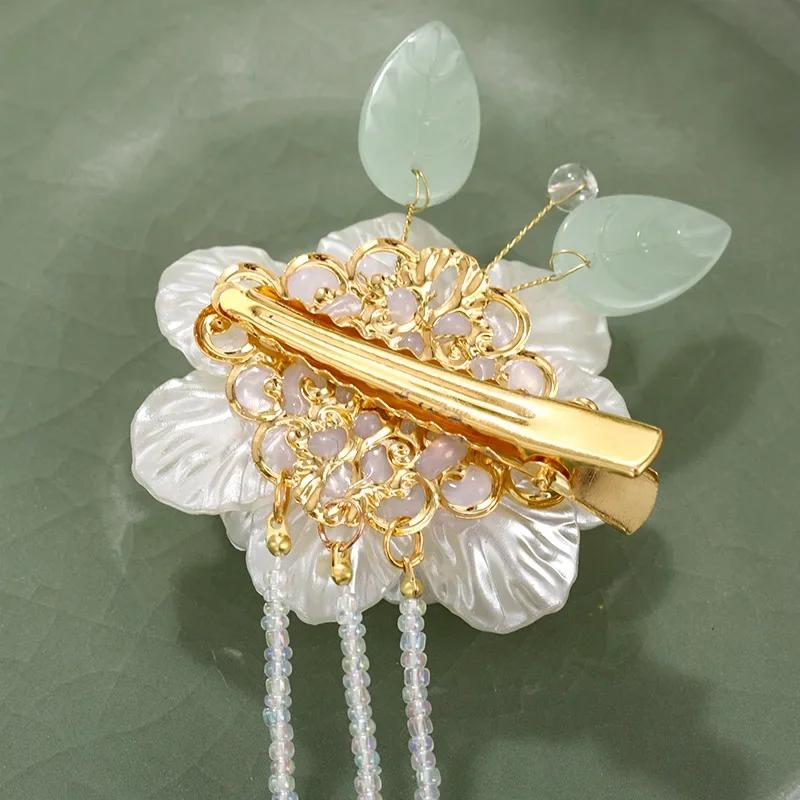 Summer Fashion Hair Clips Flower Classical Hairpin U Shape Girls Hair Accessories Headwear Fashion Head Decoration Creative Gift