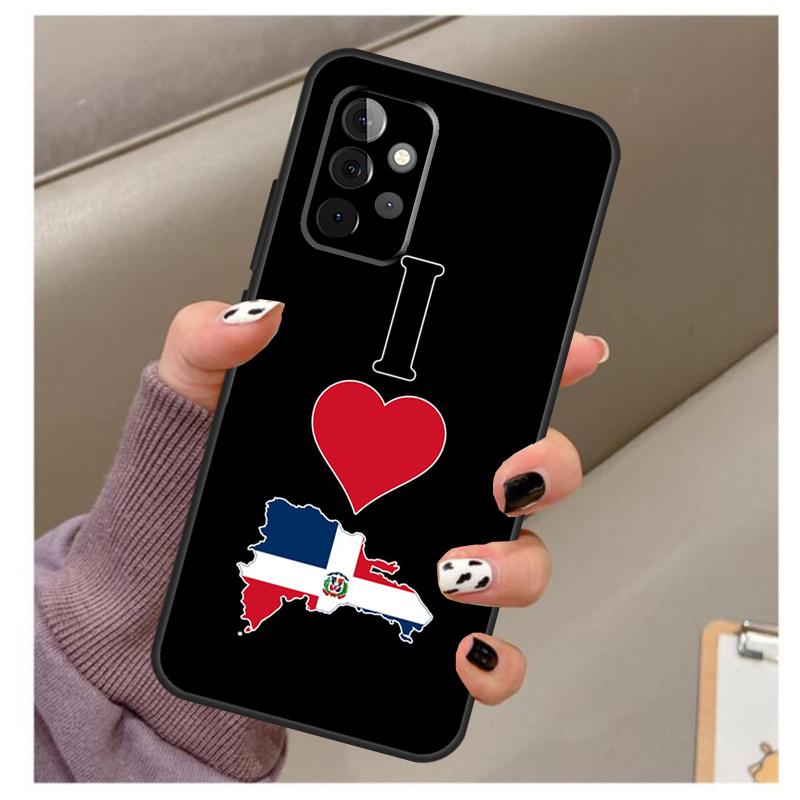 Dominican Republic Flag Case For Samsung Galaxy A54 A34 A24 A14 A53 A33 A23 A13 A52 A32 A22 A12 A71 A51 A15 A25