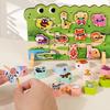 Children'S Wooden Early Education Cartoon Threading Board Animal Beaded Two-In-One Pairing Educational Cute Fun Toy