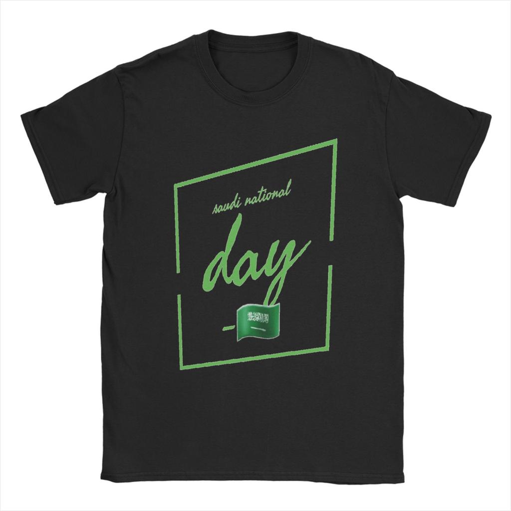 National Day of Saudi Arabia T Shirt Summer 100 Cotton T Shirts For Couple Hipster Casual Tshirt Short-Sleeved Style Clothing