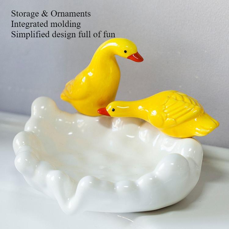 Ceramic Soap Box Durable Moisture-proof Tilt Design Drainage Quick Soap Box Beautiful Easy To Clean and Maintain Soap Box