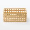 MUJI Bamboo Woven Basket, Natural, Approx. 21cm W X 30cm D X 12cm H, MDC77A2S