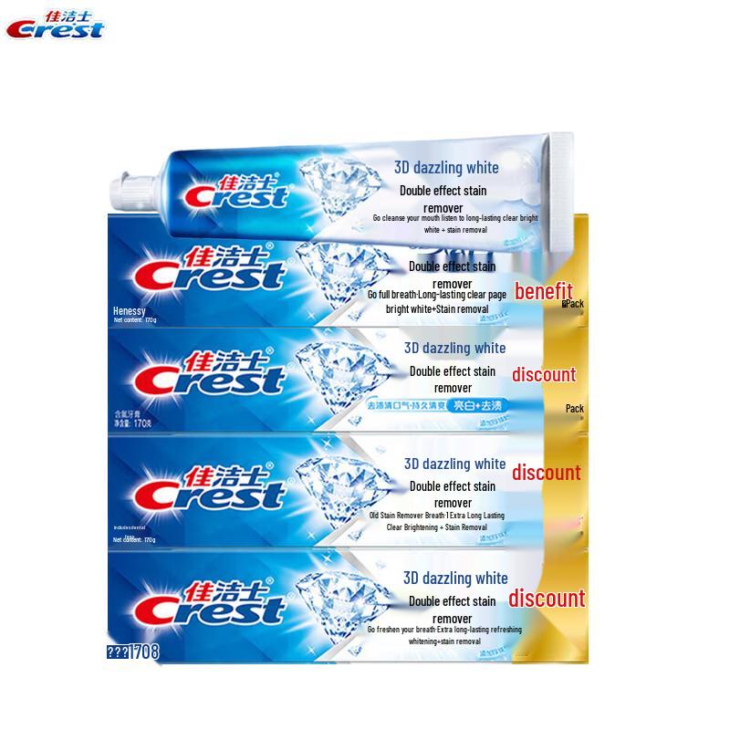 Crest 3D White Dual-Effect Whitening Toothpaste