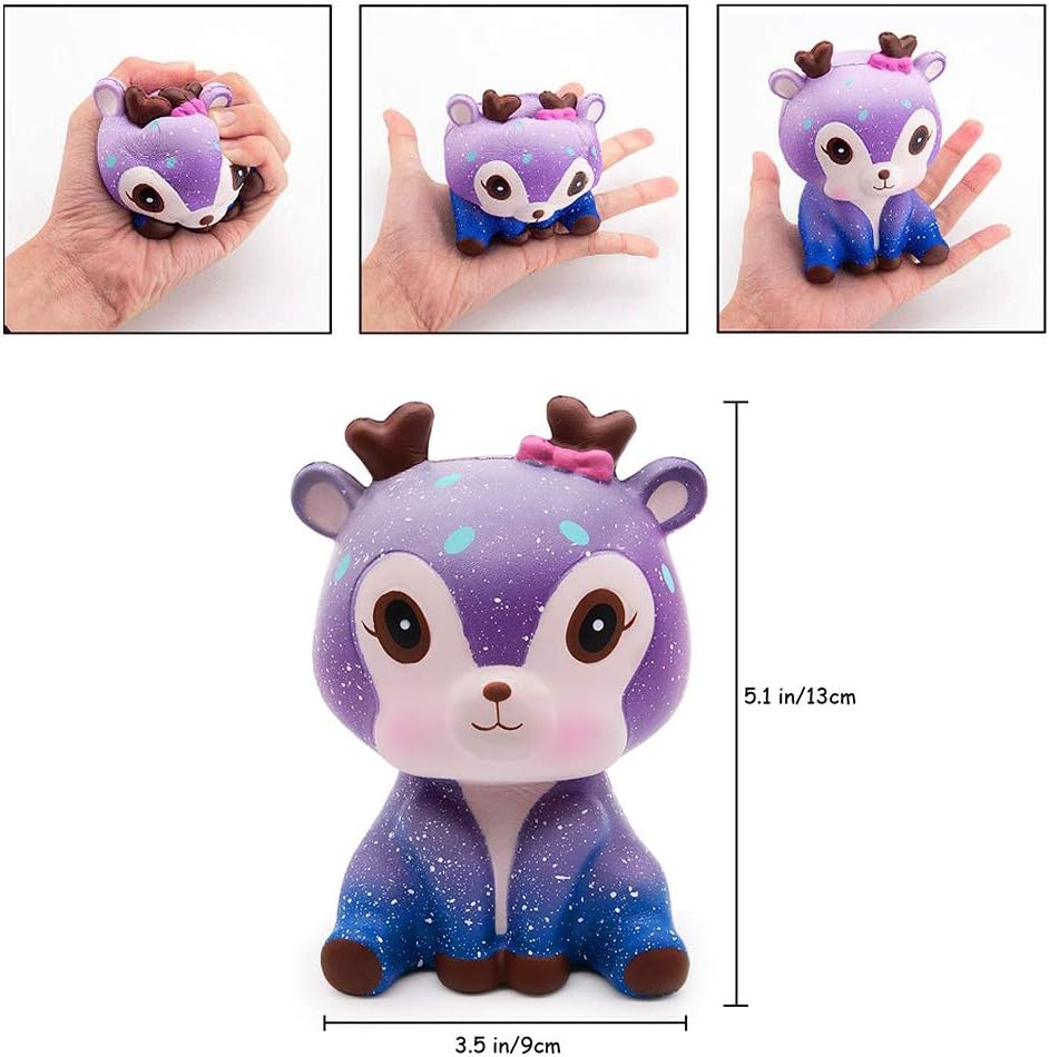 Squishy Toy 4 Pieces, VICTERR Stress Toy Squishy Set, Squishies Party Gifts Autism Anxiety for Children Girls Boys Adults