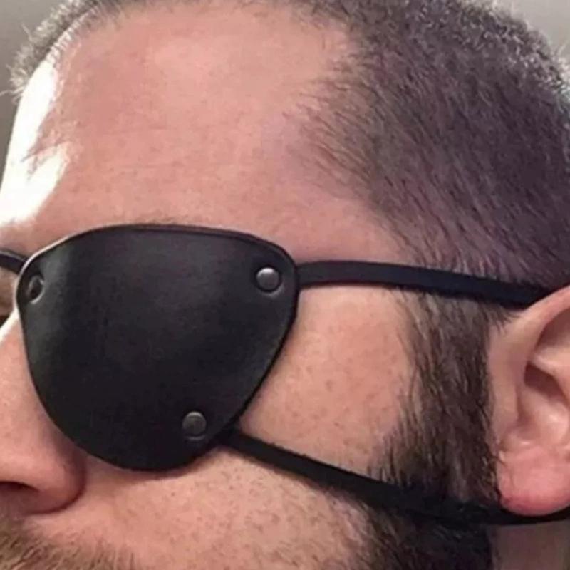Medievals Knights Pirate Eye Patches Leather Eyepatch Eye Mask Renaissances Medieval Pirate Costume Halloween Cosplay