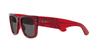 RB0840SF Mega Wayfarer Transparent Red Grey Size 52 Ray-Ban Sunglasses, Frame/Dark Lens,