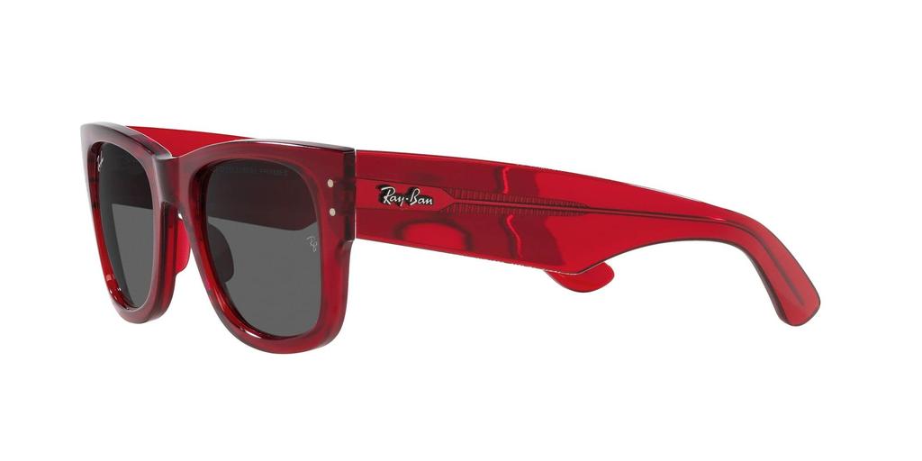 RB0840SF Mega Wayfarer Transparent Red Grey Size 52 Ray-Ban Sunglasses, Frame/Dark Lens,