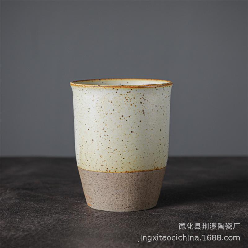 Ceramic Tea Cup Coarse Pottery Cup Personal Teacup Ceramic Retro Teacup Kung Fu Large Tea Bowl Kiln Change Single Cup