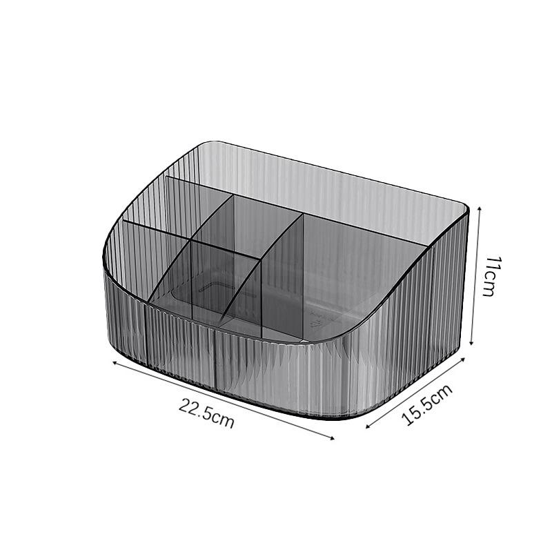 Luxury Large Capacity Transparent Makeup Organizer Box for Lipstick and Brush Storage