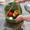 Foldable Collapsible Camping Basket Waterproof Outdoor Folding Birdbath  Cleaning Basin