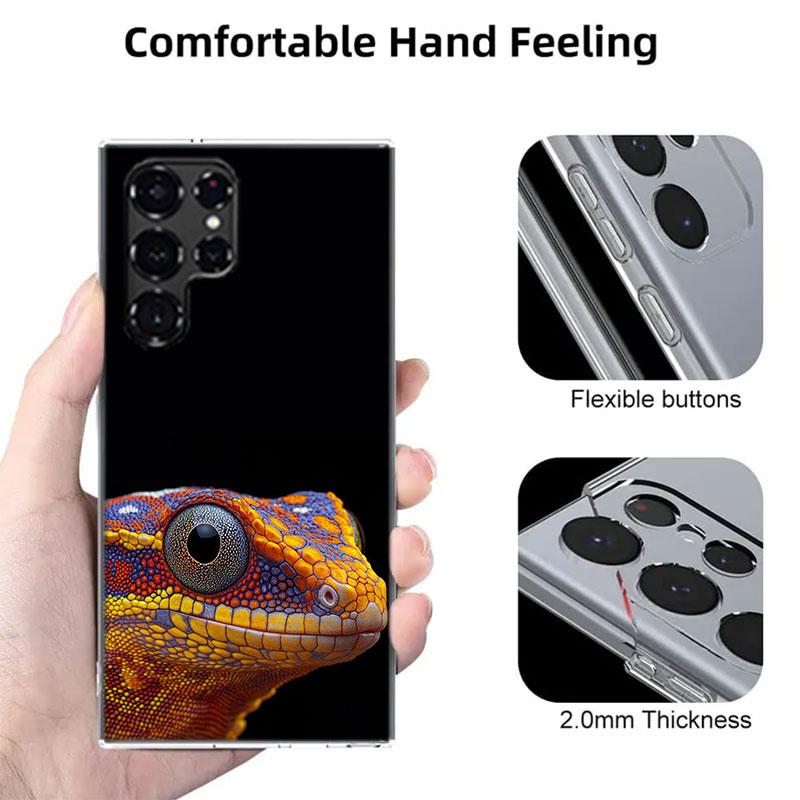 Lizards and Geckos Have Big Eyes Cases Phone Case for Samsung Galaxy S26 Ultra S25 Edge S24 S23 FE S21 Plus S20 S22 S10 Cover TP