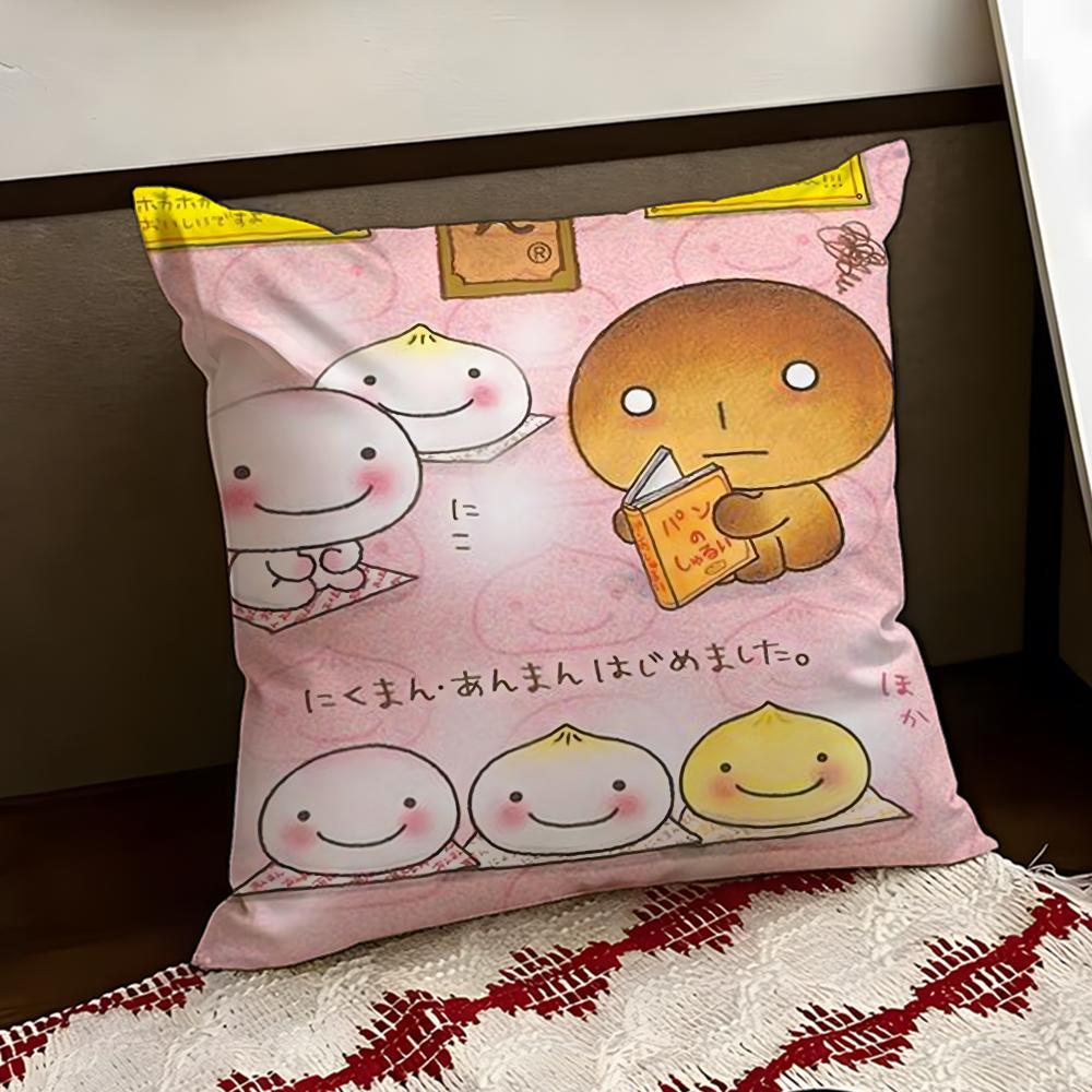 Japan Kawaii KKogepan Cushion Cover Reversible Soft Durable Pillow Cover Home  Car MultiScene Use for Daily Comfort