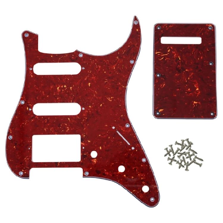 11-Loch Gitarren-Schlagbrett mit Befestigungsschraube Rückplatte Humbucker Ersatz Kratzschutz Elektrische Gitarre Zubehör