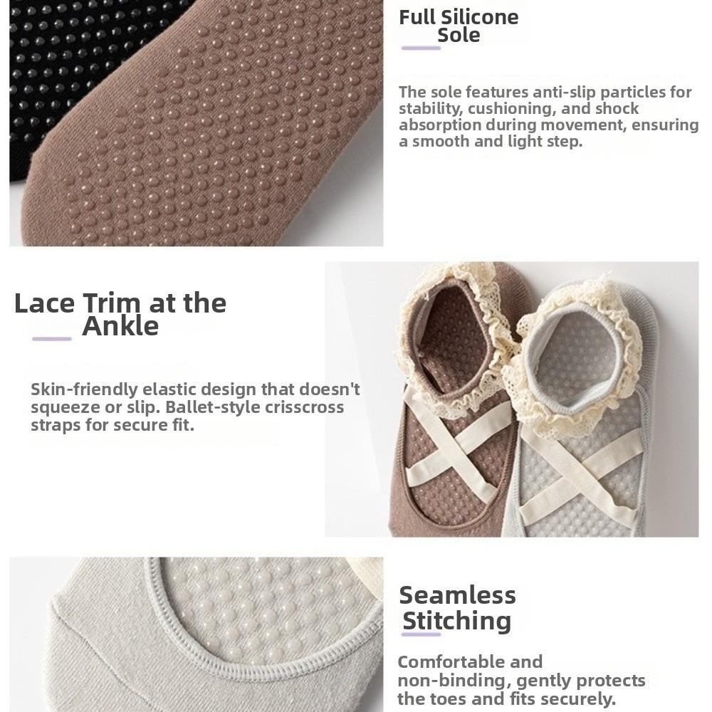Cross Strap Bias-cut ankle socks Non Slip Grip Socks New Pilates Socks Pilates Training