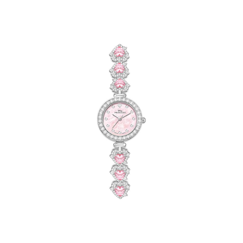 Disney Princess Original Design Sweet Temperament Heart Inlaid Sparkling Bracelet Watch Women watches pink PR-21063