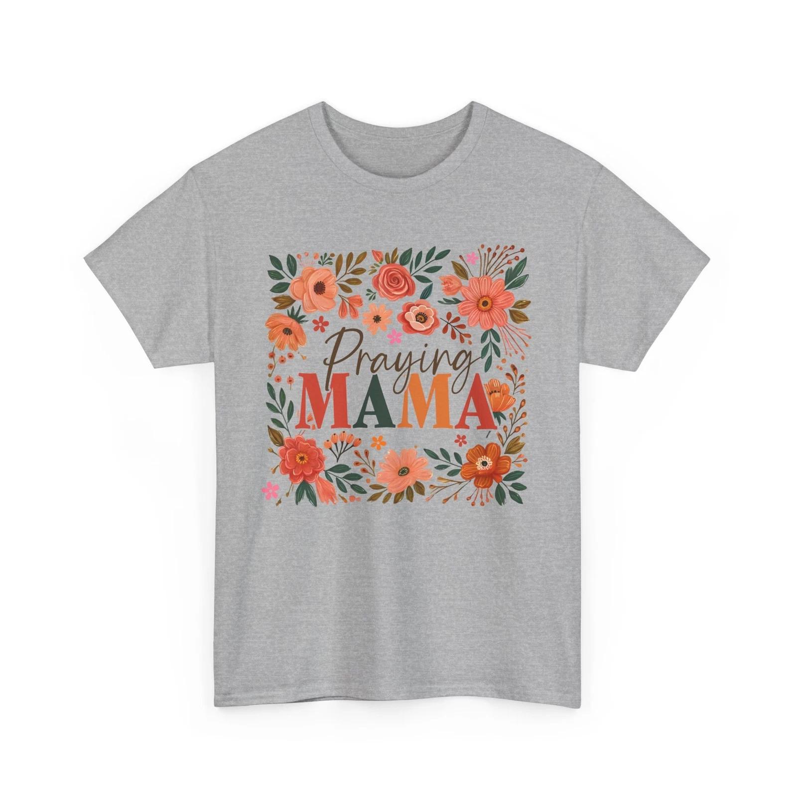 Praying Mama Mom T-Shirt | Funny Motherhood Tee | Cute Mom Gift 2XL
