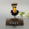 Creative Resin Bird Double Horned Hornbill Car Ornament Magnetic Refrigerator Sticker Home Decoration Crafts Home Accessories