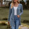 Elegant Women Long Sleeve Cardigan Sweater Coat Top Ladies Wear