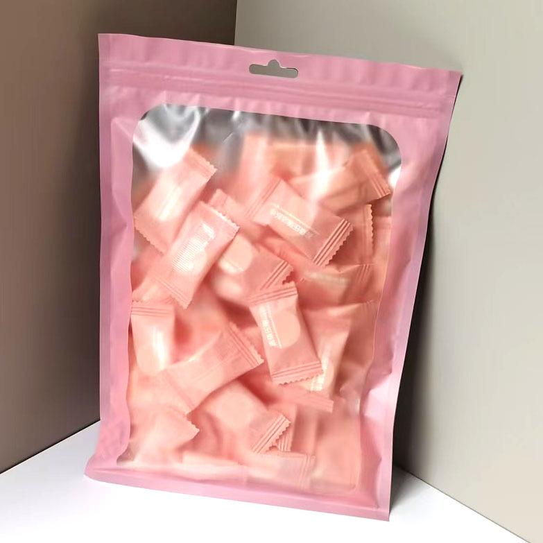 

Сжатое полотенце для умывания лица из чистого хлопка конфетного цвета для путешествий - Портативное и одноразовое полотенце для очищения красоты 20x22 CM