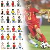 Colorful Football Star Wooden Minifigure Building Blocks Set For Kids With 50-100 Pieces