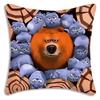 Federe Cuscino Orso Grizzly e Lemming Cartoni Animati Divano Decorativo Casa Stampa Fronte-Retro Peluche Corto Cuscino Carino