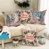 Christmas decoration pillowcase Merry Christmas Nutcracker princess garland pattern design suitable for home sofa cushion cover