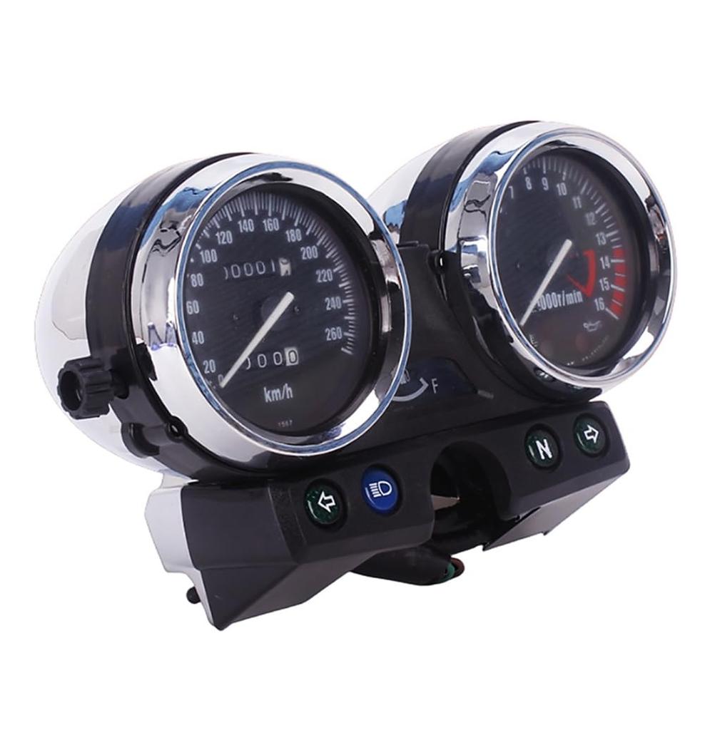 World Imp Motor Kawasaki Motorcycle Meter Unit for ZRX400 (1994-1997), Zephyr 400, Zephyr X, Tachometer and Speedometer, Aftermarket Part