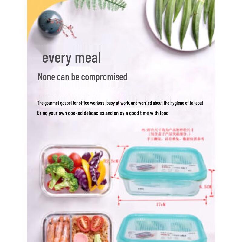 LOCK&LOCK Portable Heat-Resistant Glass Lunch Box Set