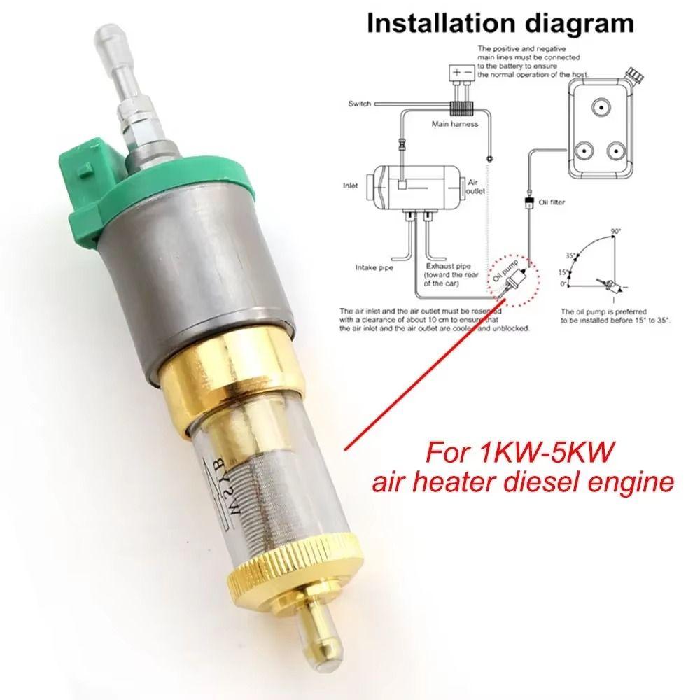 Quick Warmth Fuel Pump 12V Quiet Diesels Heater Car Air Diesel Parking Oil Pump  Motorhomes