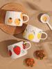 Hand-Painted Ceramic Mug – Strawberry Main Design with 3 Fruit Patterns, 300ml Artisan Coffee & Tea Cup