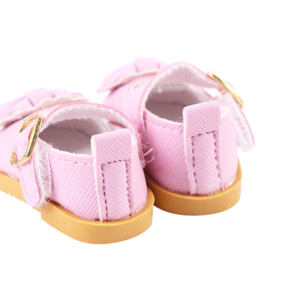 5.5cm Handmade Boots Cotton Doll Doll Shoes Mini Bow Shoes Doll Leather Shoes Doll Casual Shoes