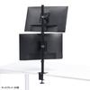 Sanwa Supply Dual Monitor Arm (Top and Bottom, Dual Screens) CR-LAC211BK