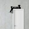 Dachshund Welcome Door Topper, Dog Silhouette Door Frame Decor