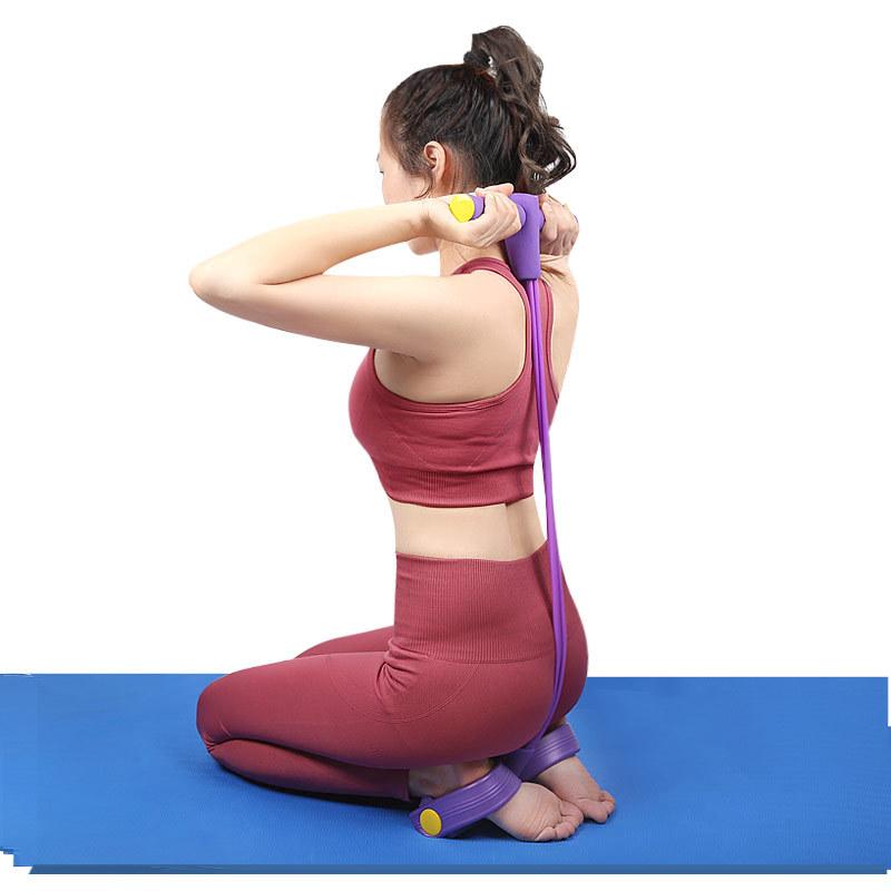 Kaisu Fitness Equipment Sit-ups Puller Belly Tuck Four-strand Rope Elastic Rope Pedal Puller