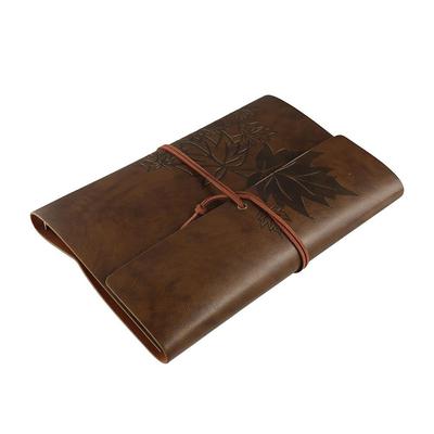 PU Leather PU Leather Kraft Notebook A7/A6/A5 Retro Notebook Spiral Notebook  Planners