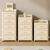 Multifunctional Storage Cabinet for Bedroom & Living Room: Bedside Table, Snack, Toy, Book & Clothes Organizer