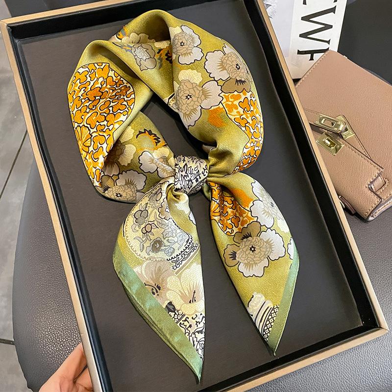 Meier Mulberry silk scarf women s printed scarf silk square scarf gift scarf shawl dual use 65*65CM