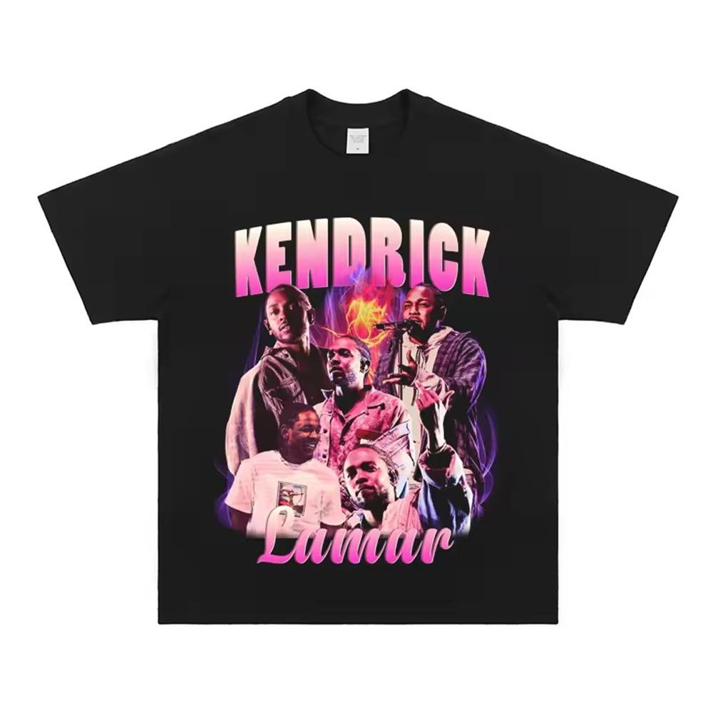 

Kendrick Lamar Singer Band Tee Shirt Homme New in Top Tees Men Clothing short sleeve Round Neck Printing Pullover T-Shirt 336... S разноцветный