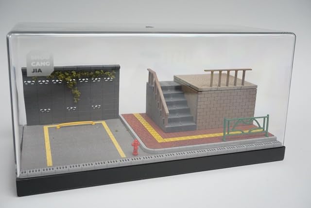 FREESTYLE (FREESTYLE) Collector SHOUCANGJIA 1/64 Cityscape Diorama Street Corner with Stairs and Parking Lot SCJ88002