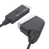 ABUO-Scart To -Compatible HD 1080P Video Converter Adapter, Male To Female For HDTV, DVD, PC, 1M Cable