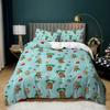 Christmas Soft Duvet Cover Carton Mery Chirstmas Santa Claus Elk Comfortable Quilt Cover Gren for Children Adult Peoples Holiday Gifts Bedrom Decor