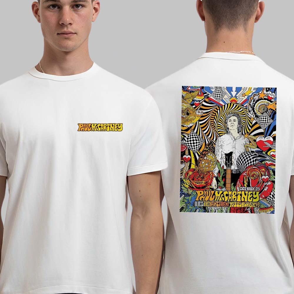 Paul McCartney Pittsburgh Pennsylvania 2025 Got Back Tour Event T-Shirt